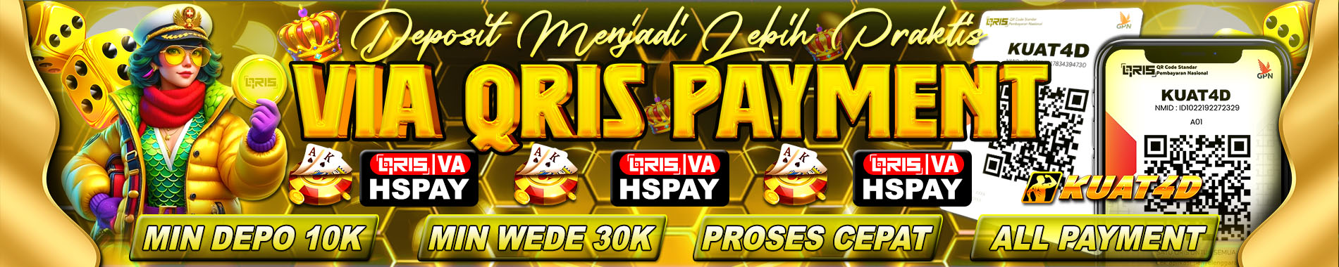 kuat4d deposit cepat dengan onpay dan cnpay